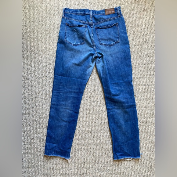 MADEWELL THE HIGH-RISE SLIM BOYFRIEND JEANS DISTRESSED HOLES 29 - Picture 9 of 9